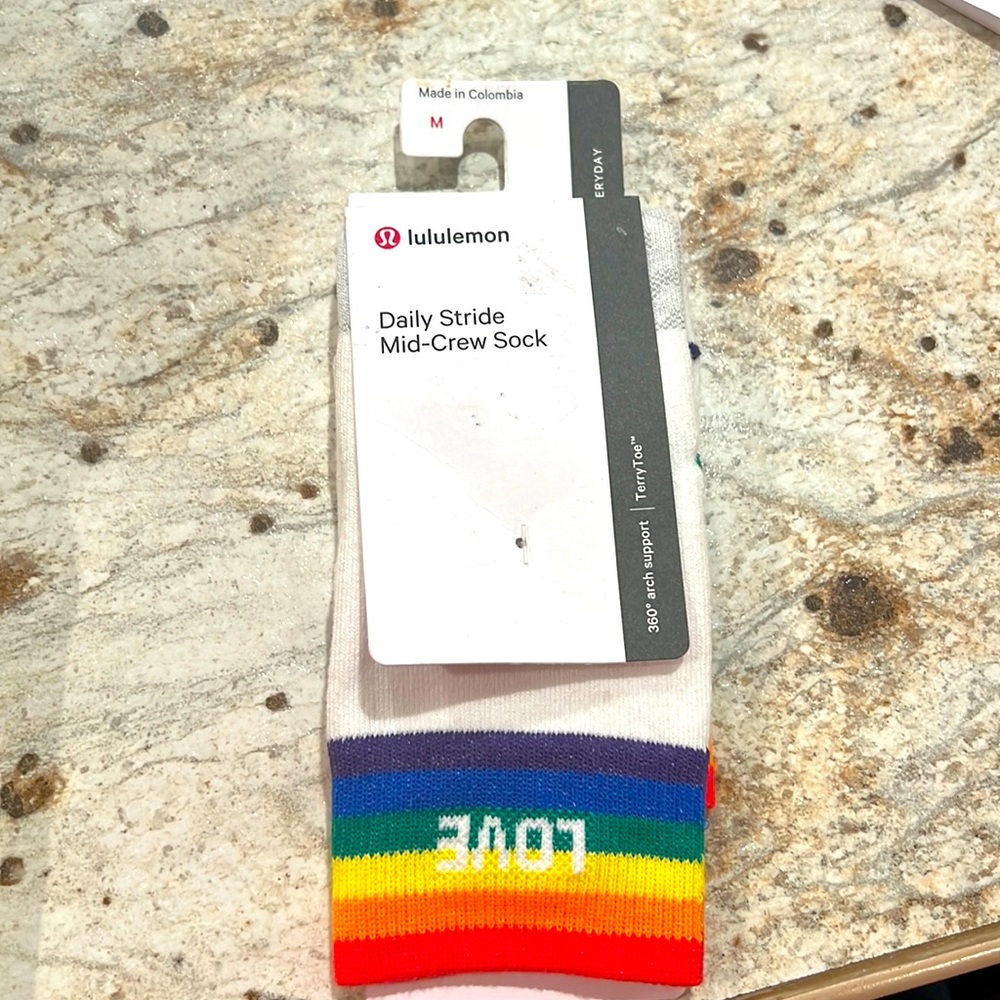 Lululemon rainbow socks